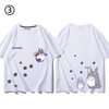 男女兼用 快適 プリント 半袖 Tシャツ U-13193