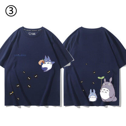 男女兼用 快適 プリント 半袖 Tシャツ U-13193