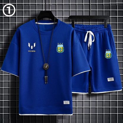 男女兼用 上質 Tシャツ & ショーツ セットアップ U-13245