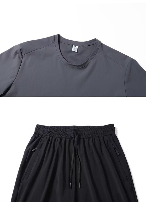 男女兼用 ファッション Tシャツ & カジュアルパンツ セットアップ U-13250