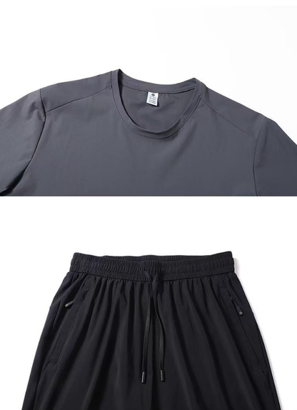 男女兼用 ファッション Tシャツ & カジュアルパンツ セットアップ U-13250