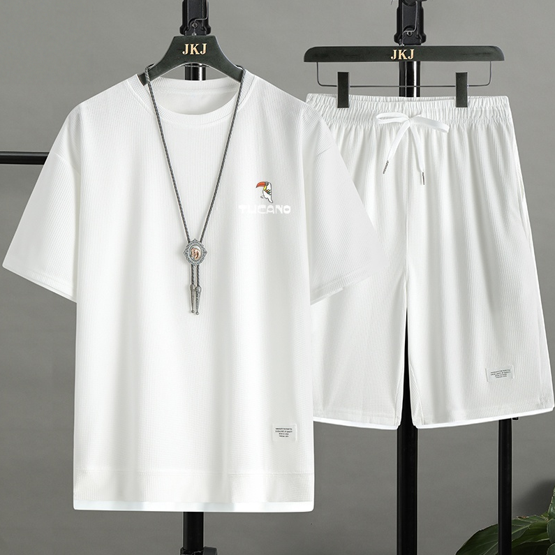 男女兼用 シンプル 上質 Tシャツ & ショーツ セットアップ U-80002