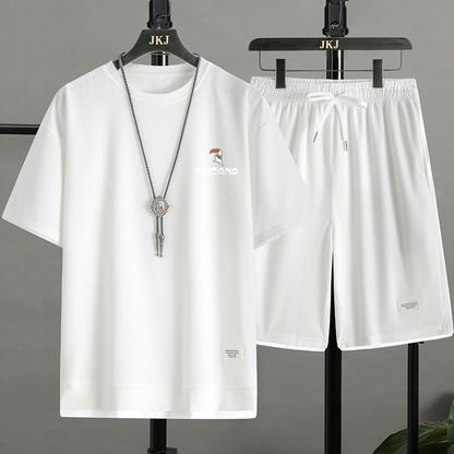 男女兼用 シンプル 上質 Tシャツ & ショーツ セットアップ U-80002