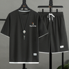 男女兼用 シンプル 上質 Tシャツ & ショーツ セットアップ U-80002