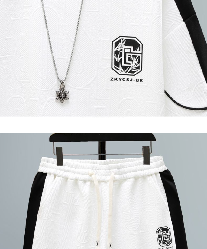 男女兼用 カジュアル スポーツ Tシャツ & ショーツ セットアップ U-80004