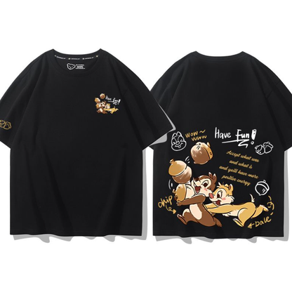 男女兼用 新作 プリント 半袖 Tシャツ U-13268