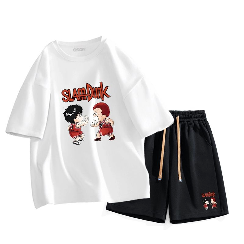 男女兼用 上質 カジュアル Tシャツ & ショーツ セットアップ U-13274
