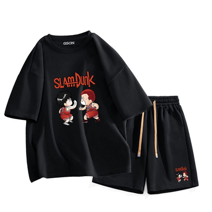 男女兼用 上質 カジュアル Tシャツ & ショーツ セットアップ U-13274