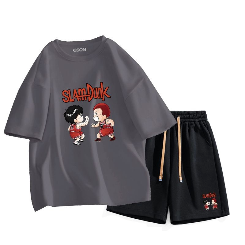 男女兼用 上質 カジュアル Tシャツ & ショーツ セットアップ U-13274