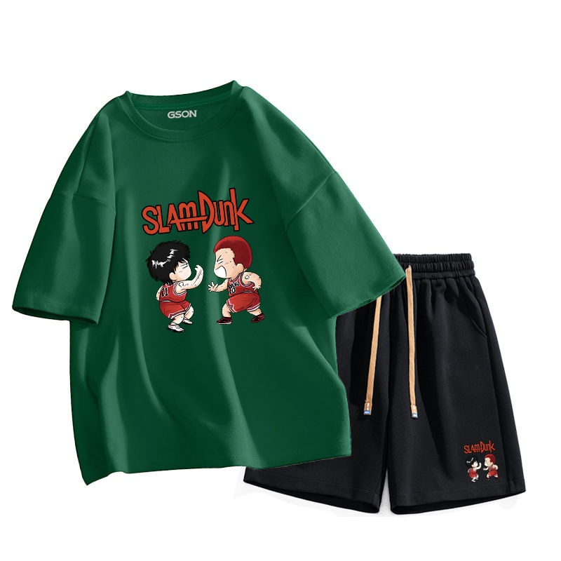 男女兼用 上質 カジュアル Tシャツ & ショーツ セットアップ U-13274