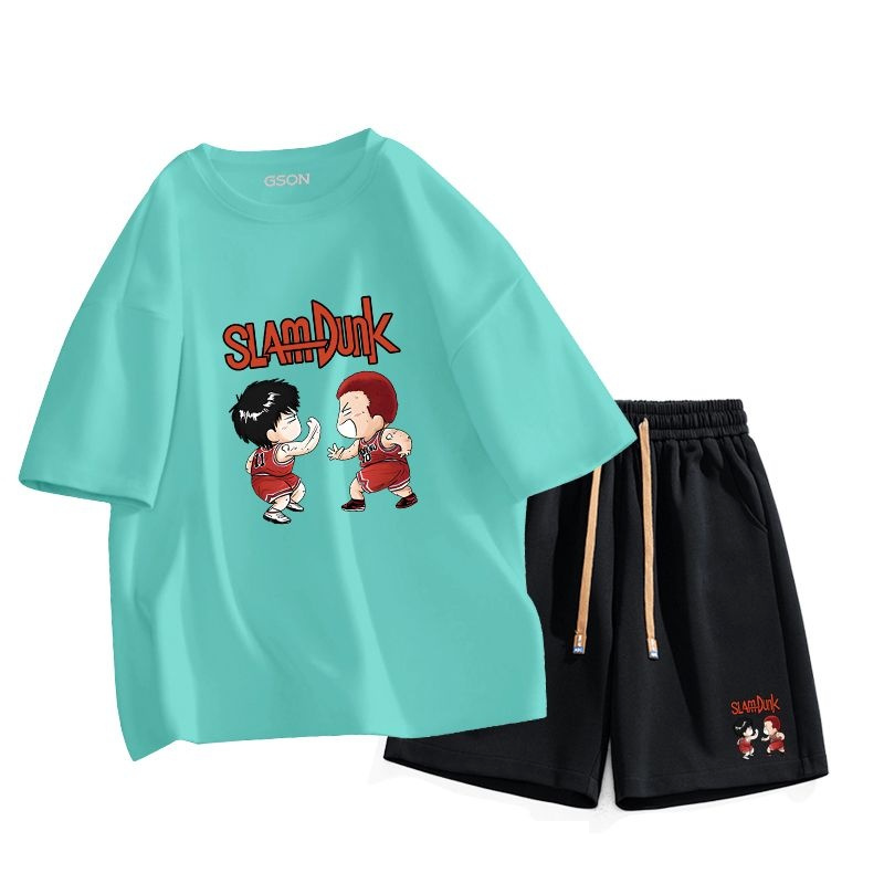 男女兼用 上質 カジュアル Tシャツ & ショーツ セットアップ U-13274