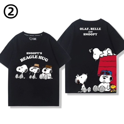 男女兼用 プリント シンプル 半袖 Tシャツ U-13275