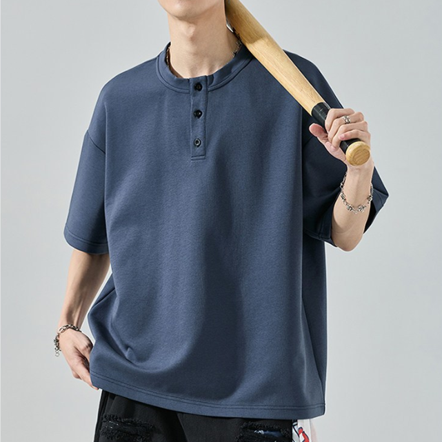 肌触りよい 上質 シンプル 半袖 Tシャツ U-80037