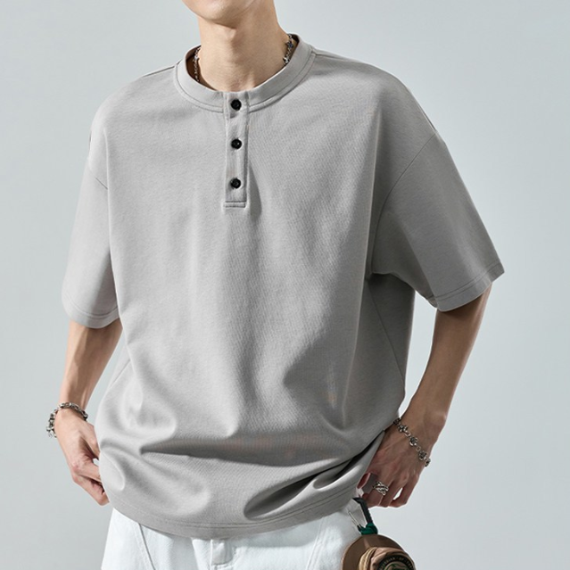 肌触りよい 上質 シンプル 半袖 Tシャツ U-80037
