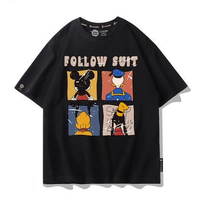 男女兼用 シンプル カジュアル 半袖 Tシャツ U-13309