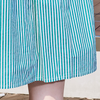 ストライプ柄 カジュアル 体型カバー ワンピース U-80047