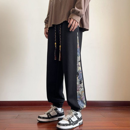 体型カバー ファッション カジュアル パンツ U-80060