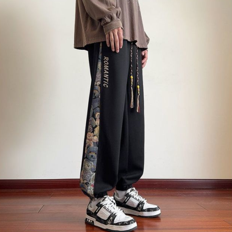 体型カバー ファッション カジュアル パンツ U-80060