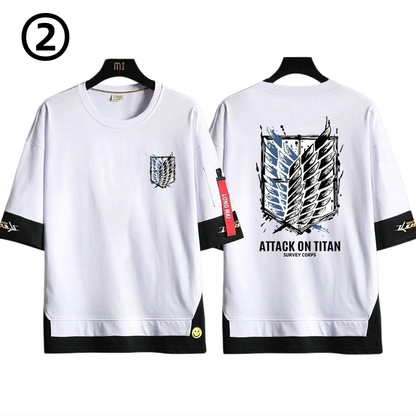 男女兼用 ファッション シンプル 半袖 Tシャツ U-13329