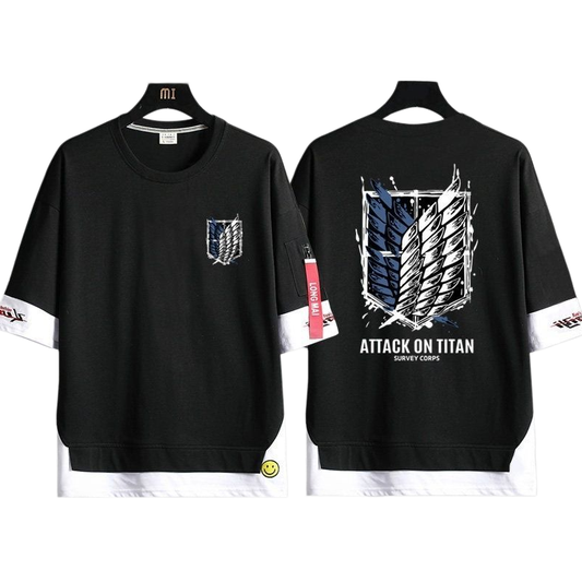 男女兼用 ファッション シンプル 半袖 Tシャツ U-13329