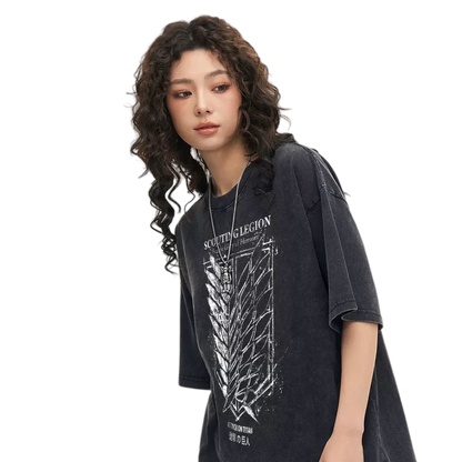 男女兼用 ファッション 高品質 Tシャツ U-13338