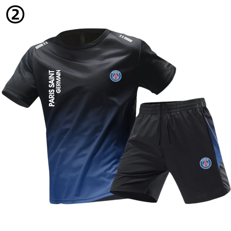 男女兼用 シンプル Tシャツ & ショーツ セットアップ U-13351