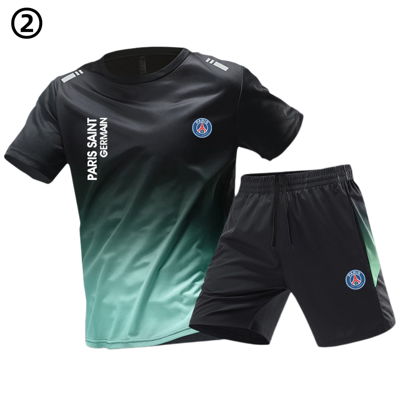 男女兼用 シンプル Tシャツ & ショーツ セットアップ U-13351