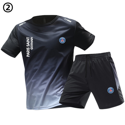 男女兼用 シンプル Tシャツ & ショーツ セットアップ U-13351