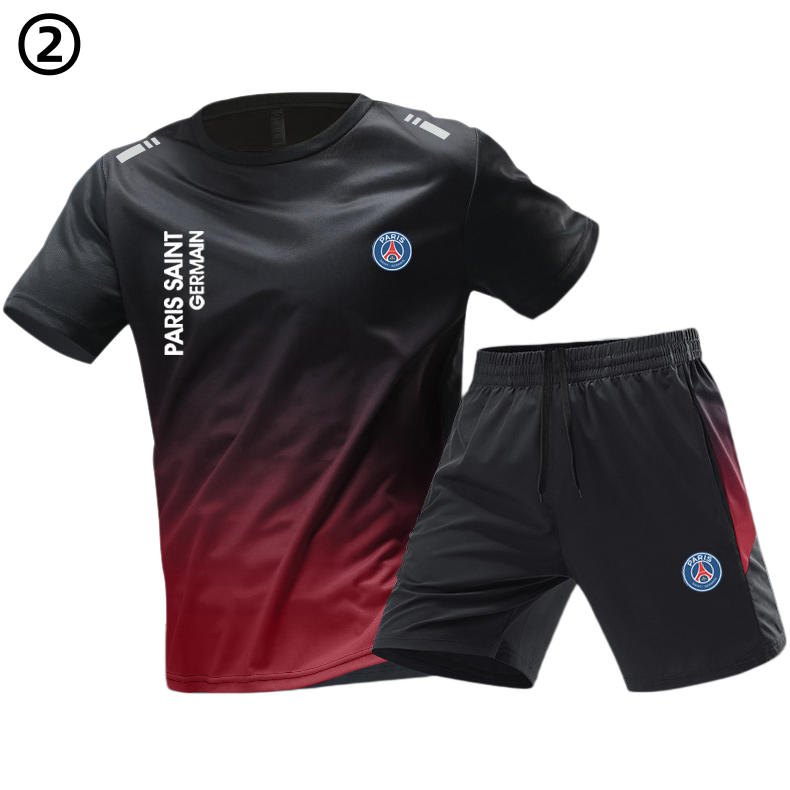 男女兼用 シンプル Tシャツ & ショーツ セットアップ U-13351