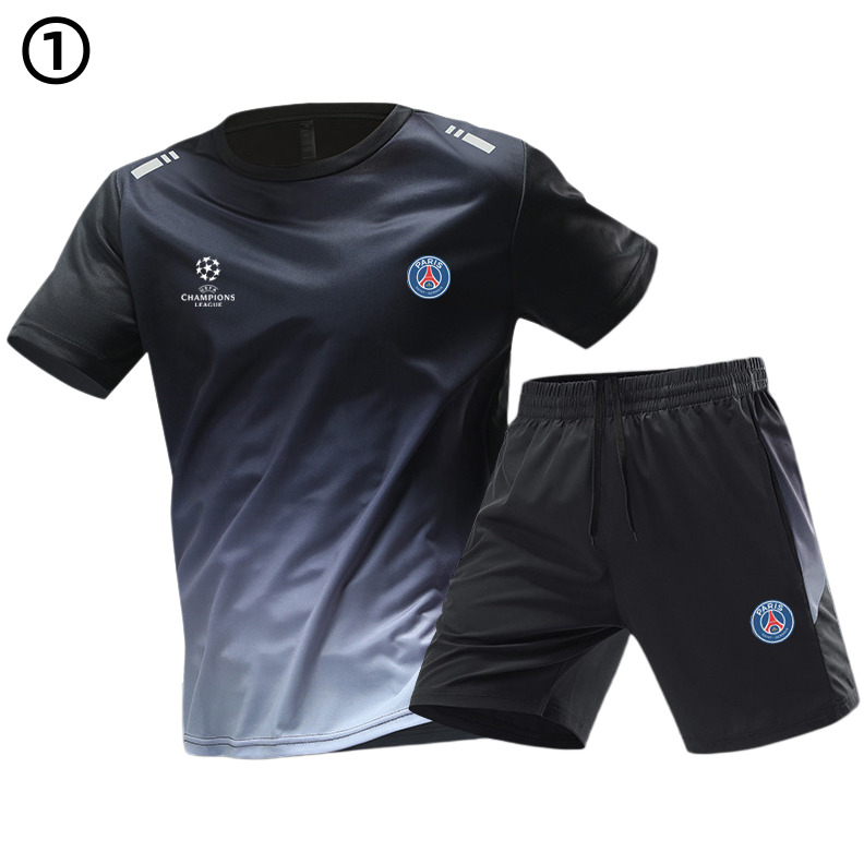 男女兼用 シンプル Tシャツ & ショーツ セットアップ U-13351