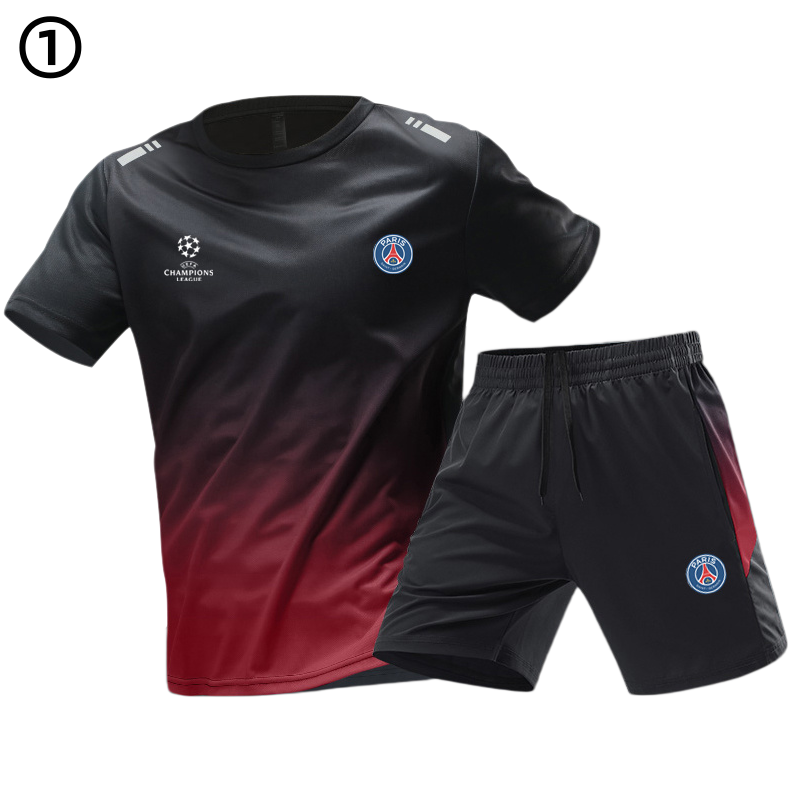 男女兼用 シンプル Tシャツ & ショーツ セットアップ U-13351
