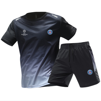 男女兼用 シンプル Tシャツ & ショーツ セットアップ U-13351