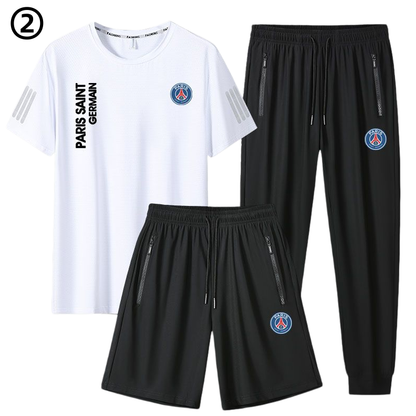男女兼用 カジュアル Tシャツ & ショーツ & ロングパンツ セットアップ U-13352