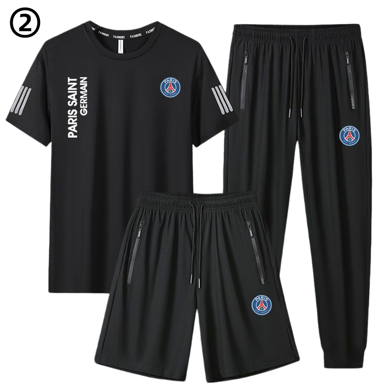 男女兼用 カジュアル Tシャツ & ショーツ & ロングパンツ セットアップ U-13352