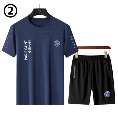 男女兼用 接触冷感 Tシャツ & ショーツ セットアップ U-13362