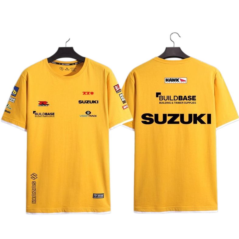 男女兼用 カジュアル 偽二枚 半袖 Tシャツ U-13374