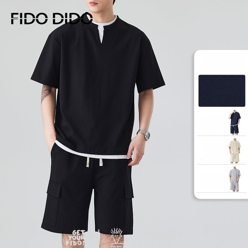 高品質 カジュアル Tシャツ & ショーツ セットアップ U-80067