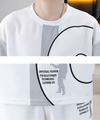 男女兼用 人気 カジュアル Tシャツ & ショーツ セットアップ U-80076