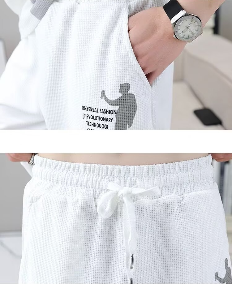 男女兼用 人気 カジュアル Tシャツ & ショーツ セットアップ U-80076