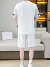 男女兼用 人気 カジュアル Tシャツ & ショーツ セットアップ U-80076