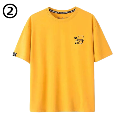 通気性よい 男女兼用 シンプル 半袖 Tシャツ U-13417