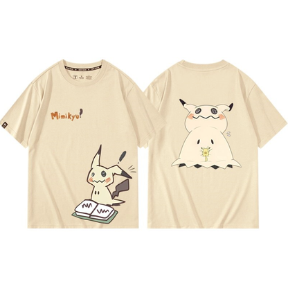 男女兼用 シンプル プリント 半袖 Tシャツ U-13405