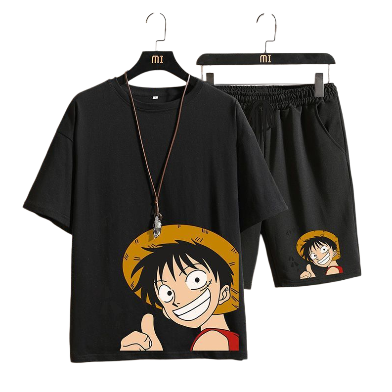 男女兼用 カジュアル Tシャツ & ショーツ セットアップ U-13429
