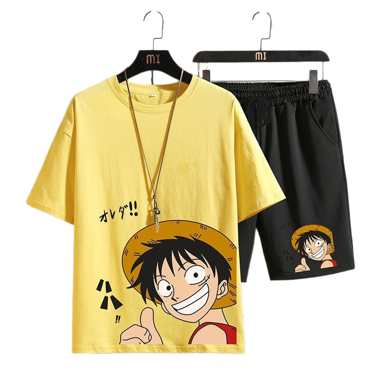 男女兼用 カジュアル Tシャツ & ショーツ セットアップ U-13429