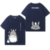男女兼用 カジュアル プリント 半袖 Tシャツ U-13436