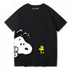 男女兼用 ファッショ プリント 半袖 Tシャツ U-13452