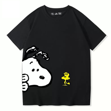男女兼用 ファッショ プリント 半袖 Tシャツ U-13452