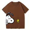男女兼用 ファッショ プリント 半袖 Tシャツ U-13452