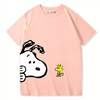 男女兼用 ファッショ プリント 半袖 Tシャツ U-13452