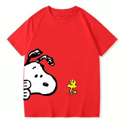 男女兼用 ファッショ プリント 半袖 Tシャツ U-13452